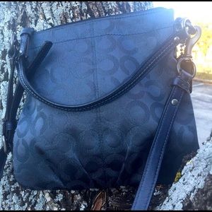 Coach Brooke Op Art Crossbody Messenger Bag.